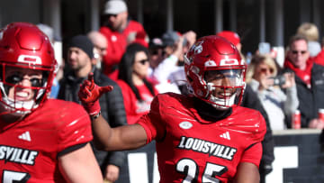 Louisville   s Jawhar Jordan scores a touchdown against Kentucky.
Nov. 25, 2023